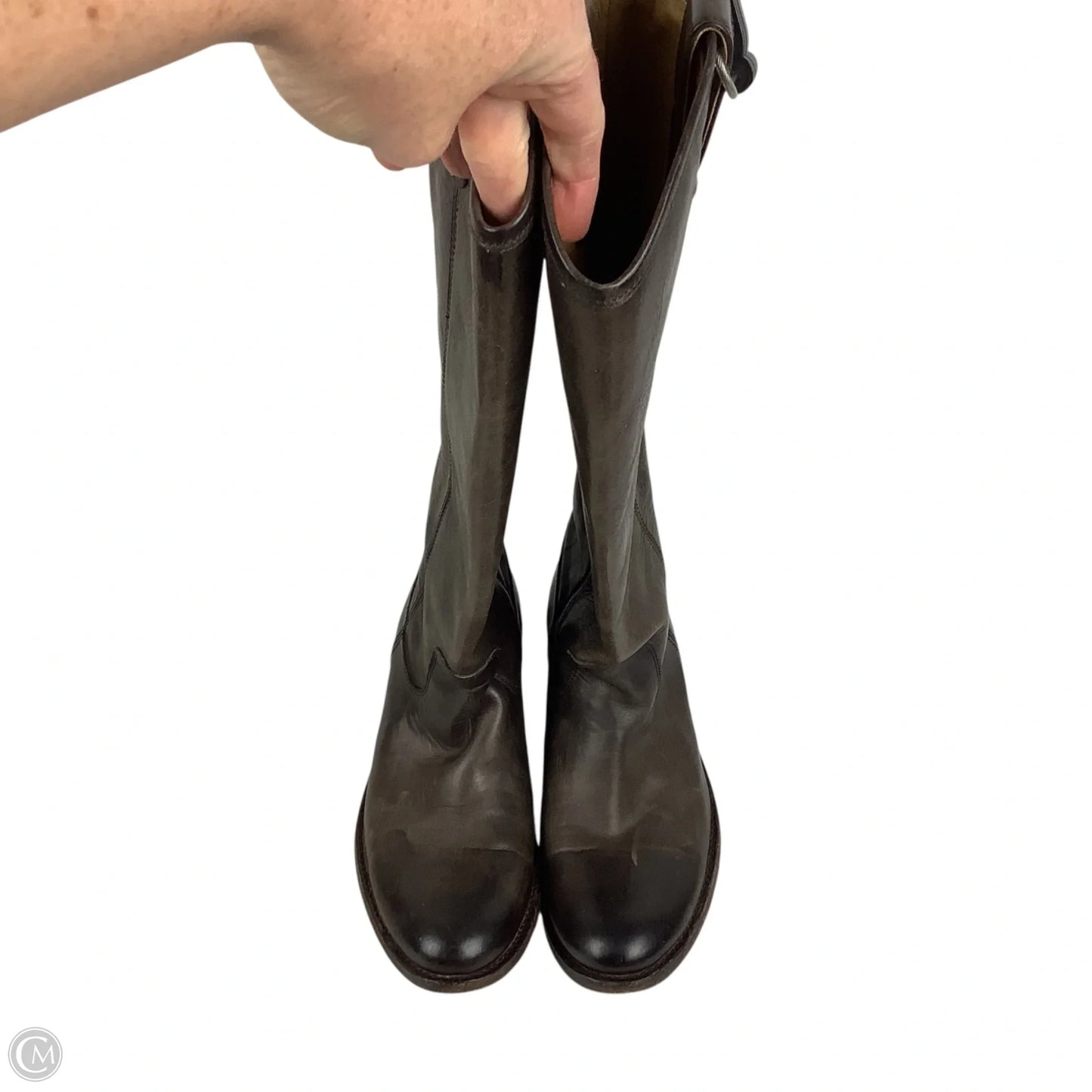 Boots Designer By Frye In Brown, Size: 5.5
