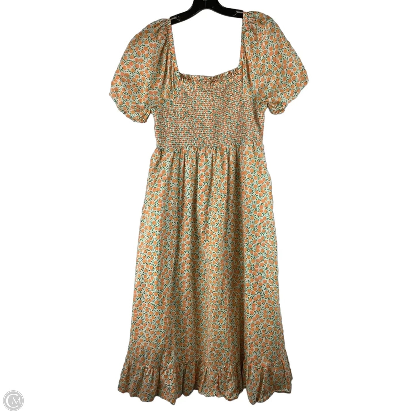 Dress Casual Midi By J. Crew In Orange, Size: L