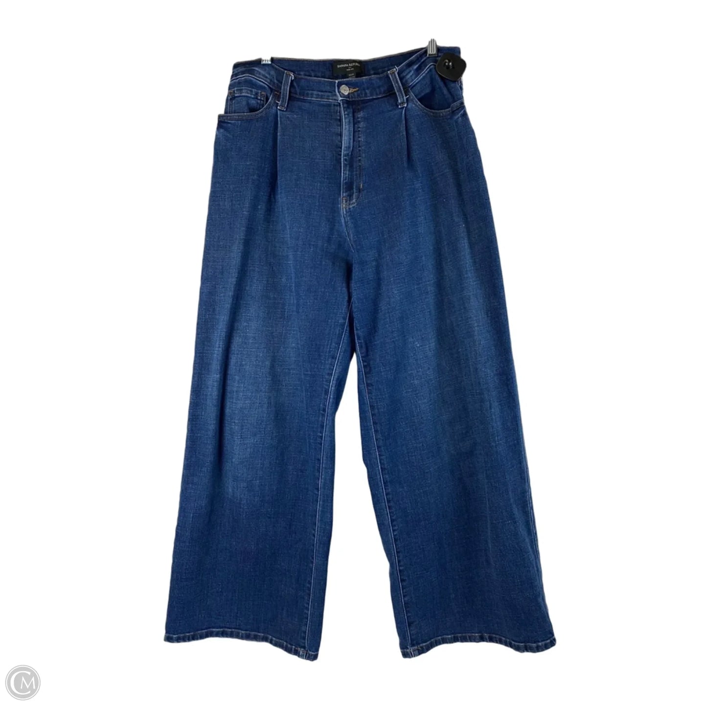 Jeans Wide Leg By Banana Republic In Blue Denim, Size: 10