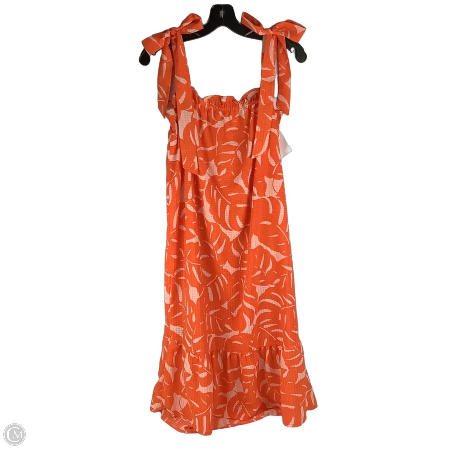 Dress Casual Midi By Who What Wear In Orange, Size: Xs