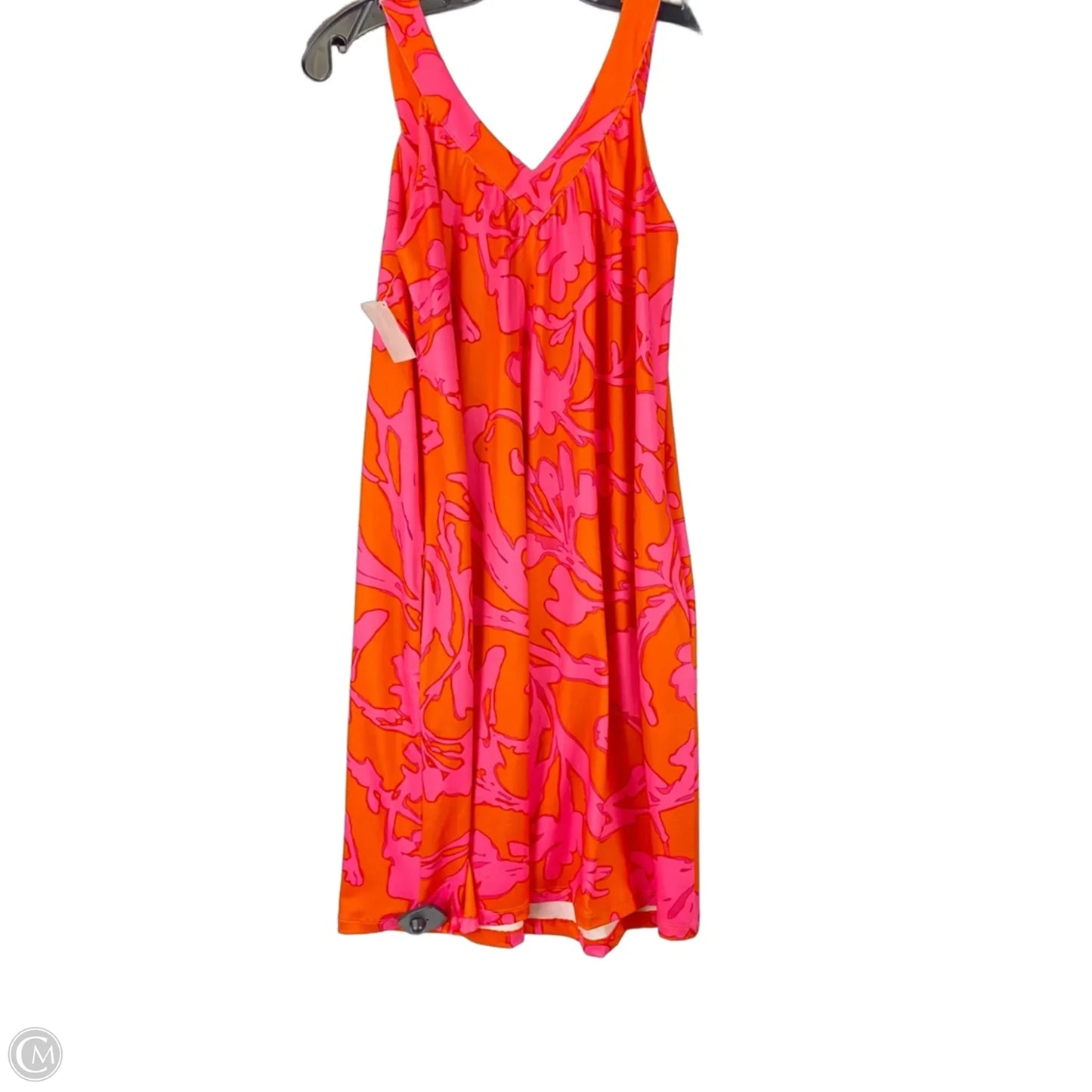 Dress Casual Short By Julie Brown In Orange & Pink, Size: S