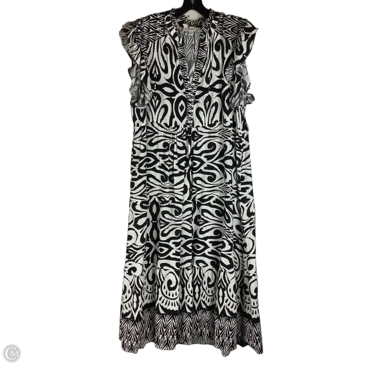 Dress Casual Midi By Umgee In Black & White, Size: Xl