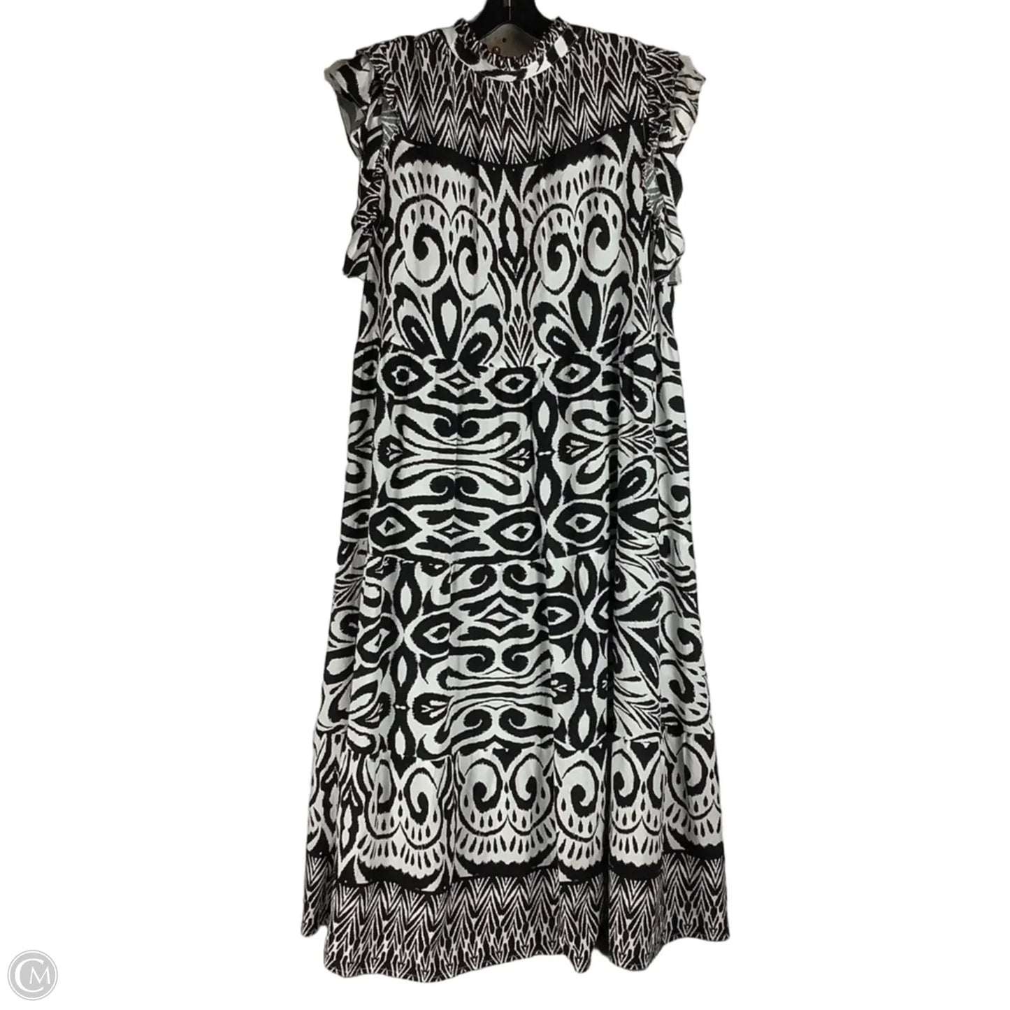 Dress Casual Midi By Umgee In Black & White, Size: Xl