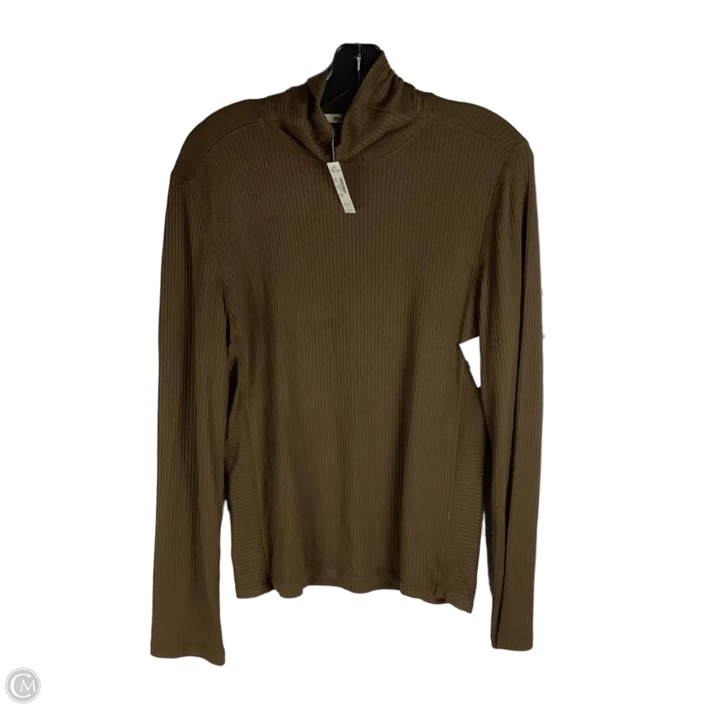 Top Long Sleeve By Madewell In Brown, Size: L