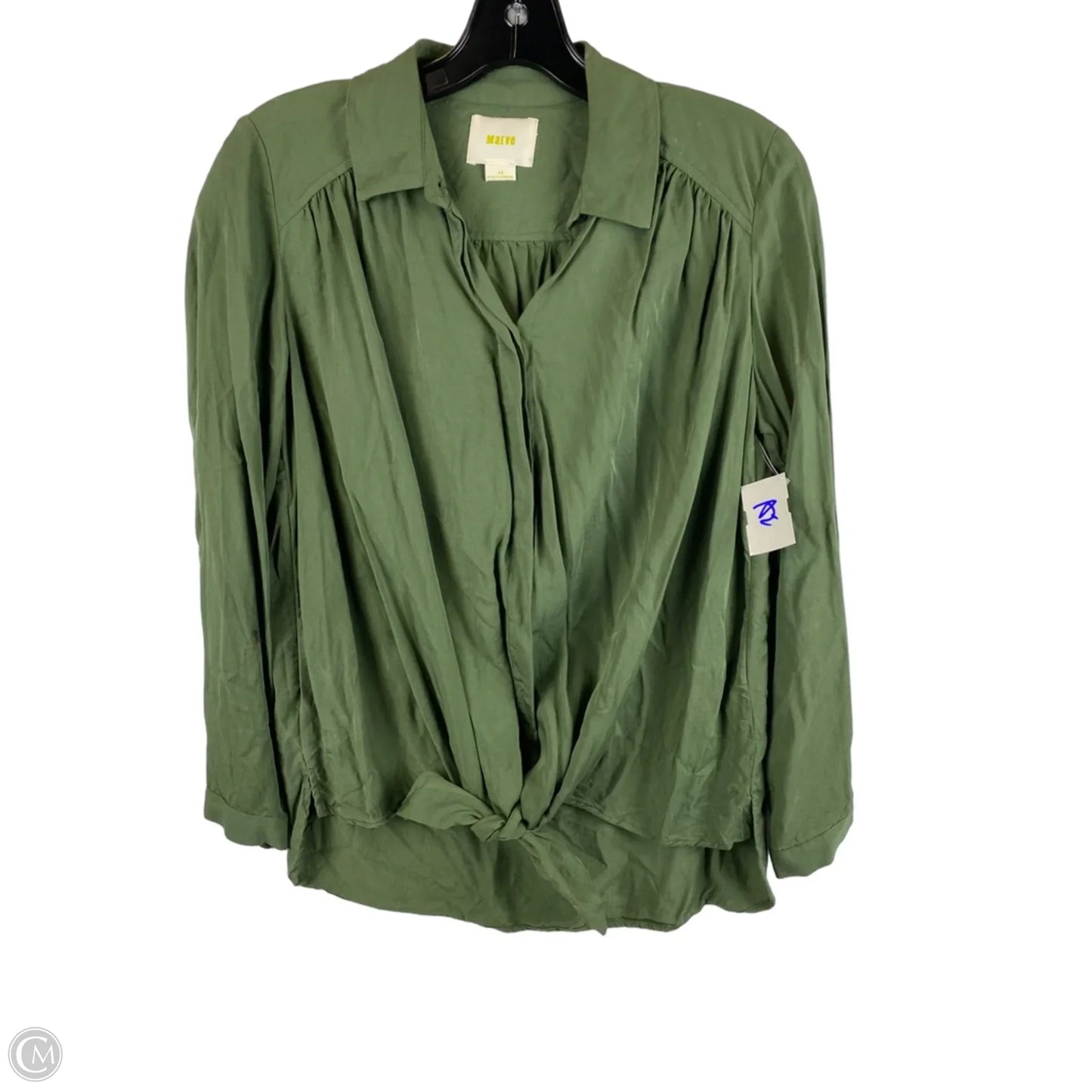 Top Long Sleeve By Maeve In Green, Size: Xs