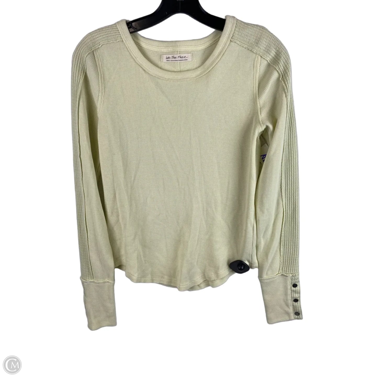 Top Long Sleeve By We The Free In Yellow, Size: S