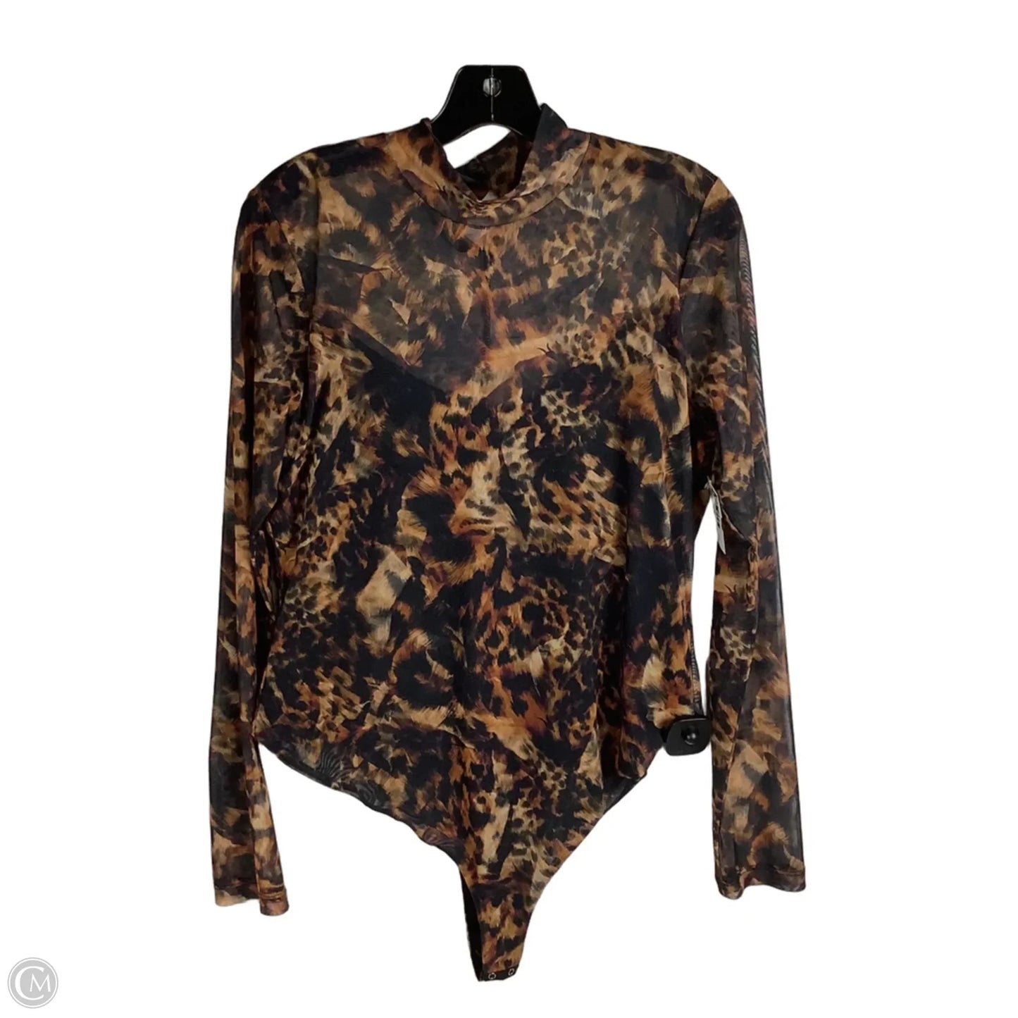 Bodysuit Designer By All Saints In Animal Print, Size: 10