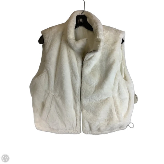 Vest Faux Fur & Sherpa By Derek Heart In White, Size: L