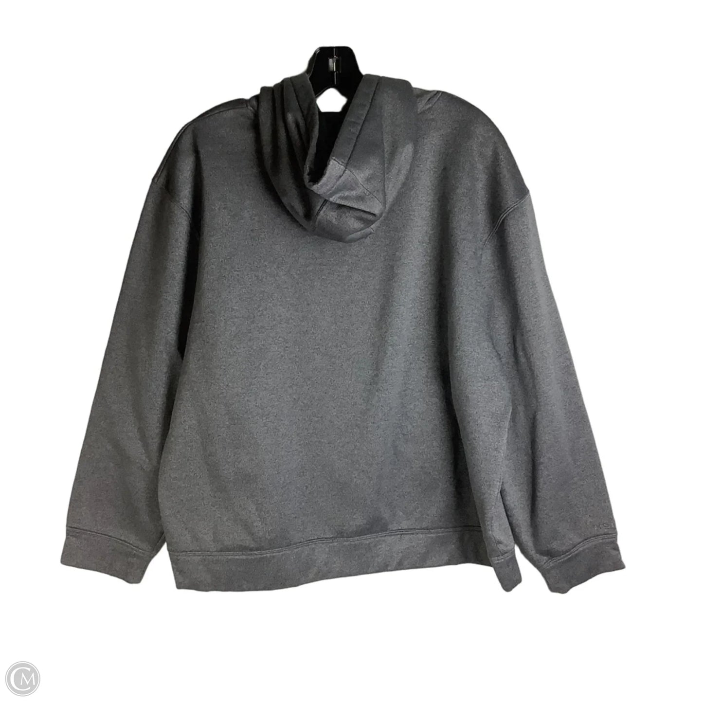 Athletic Sweatshirt Hoodie By Under Armour In Grey, Size: L