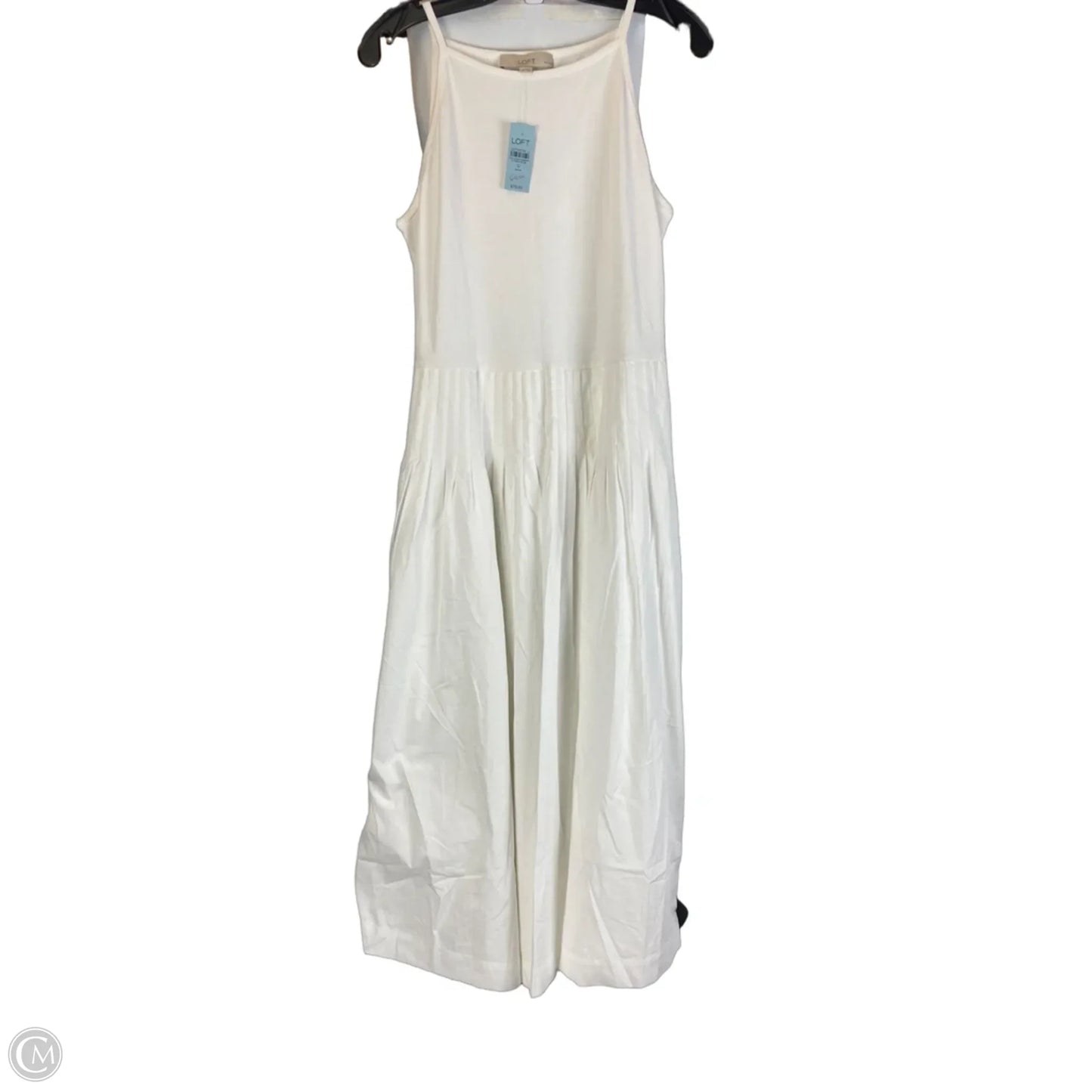 Dress Casual Maxi By Loft In White, Size: 12p