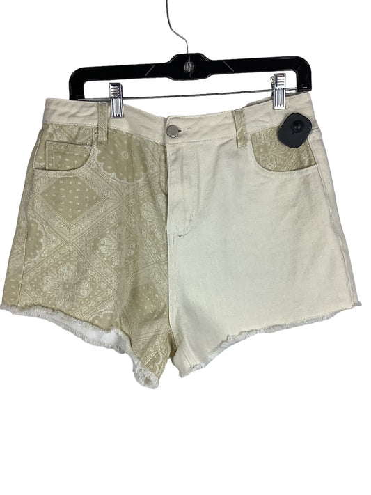 Cream Denim Shorts Cmc, Size L