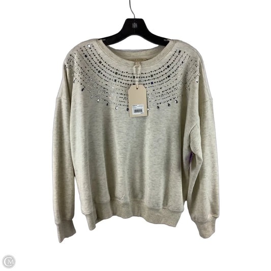 Sweatshirt Crewneck By Clothes Mentor In Cream, Size: S