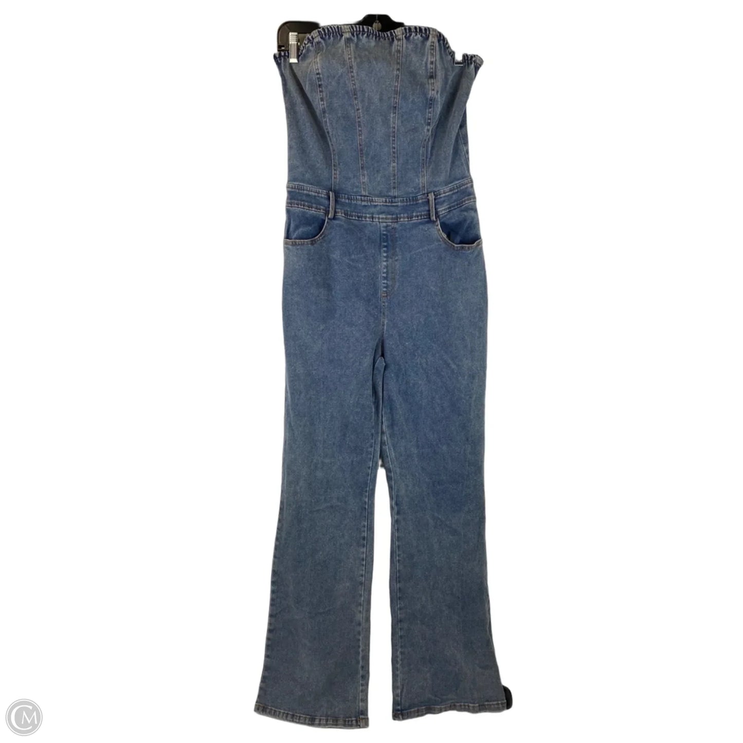 Jumpsuit By Le Lis In Blue Denim, Size: L
