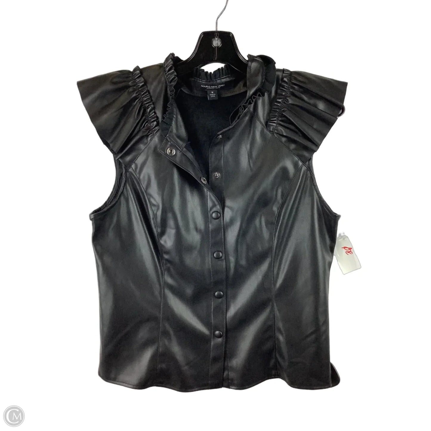 Top Short Sleeve By Marc New York In Black, Size: M