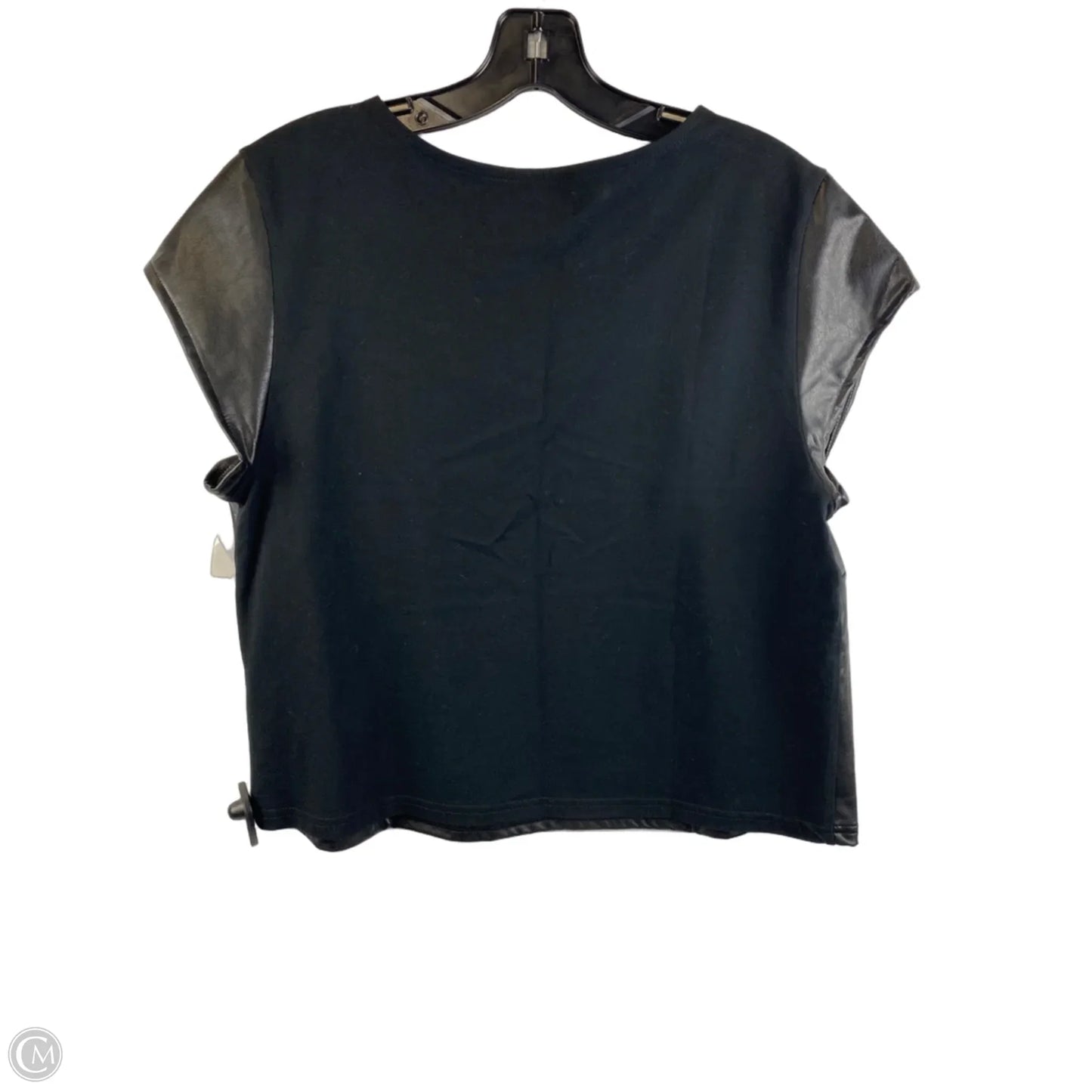 Top Short Sleeve By Rewash In Black, Size: Xl