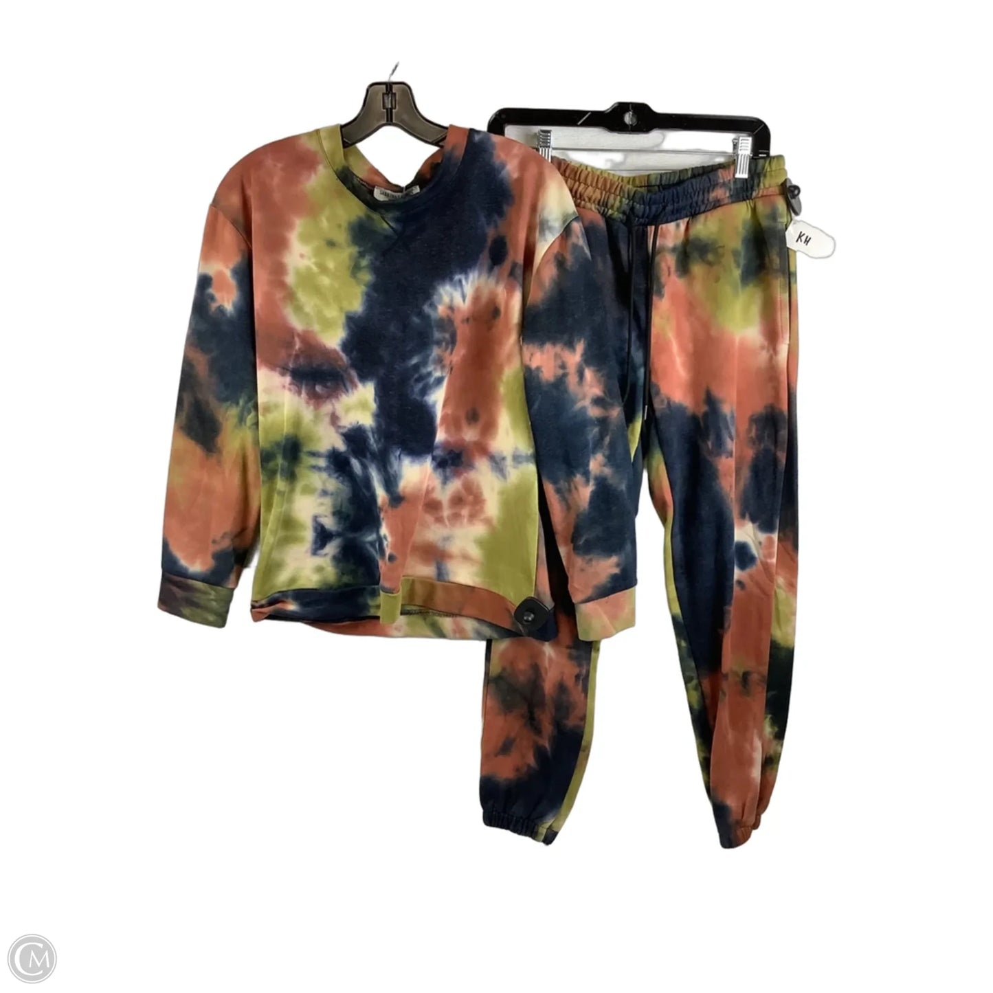 Lounge Set Pants By Sabrina Lauren In Tie Dye Print, Size: S
