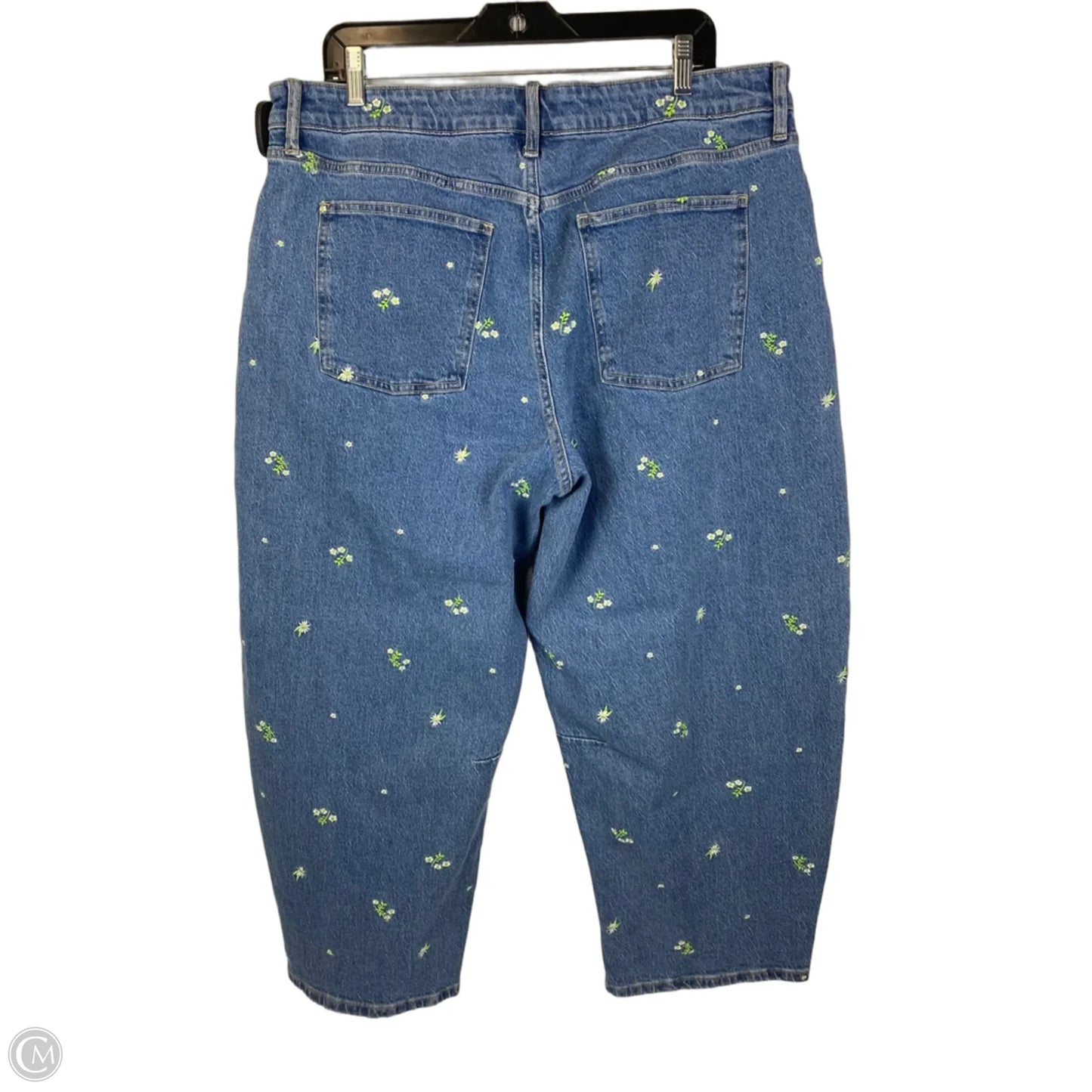 Jeans Wide Leg By Free Assembly In Blue Denim, Size: 16