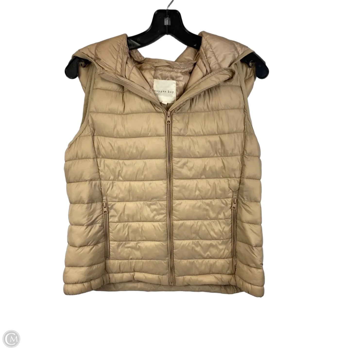 Vest Puffer & Quilted By Copper Key In Brown, Size: M