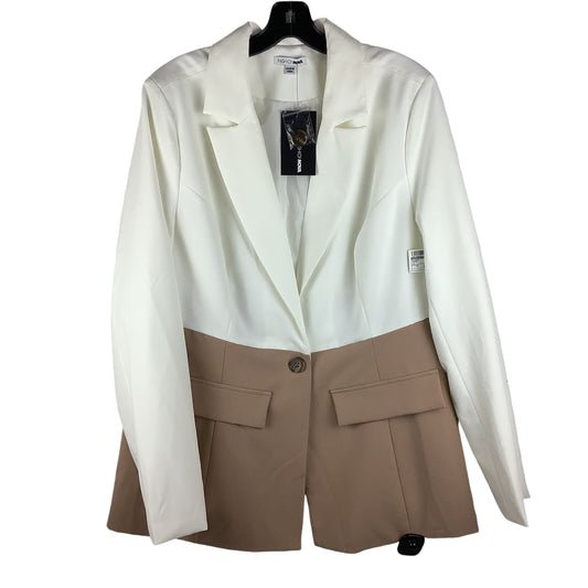 Blazer By Fashion Nova In Cream, Size: 1x