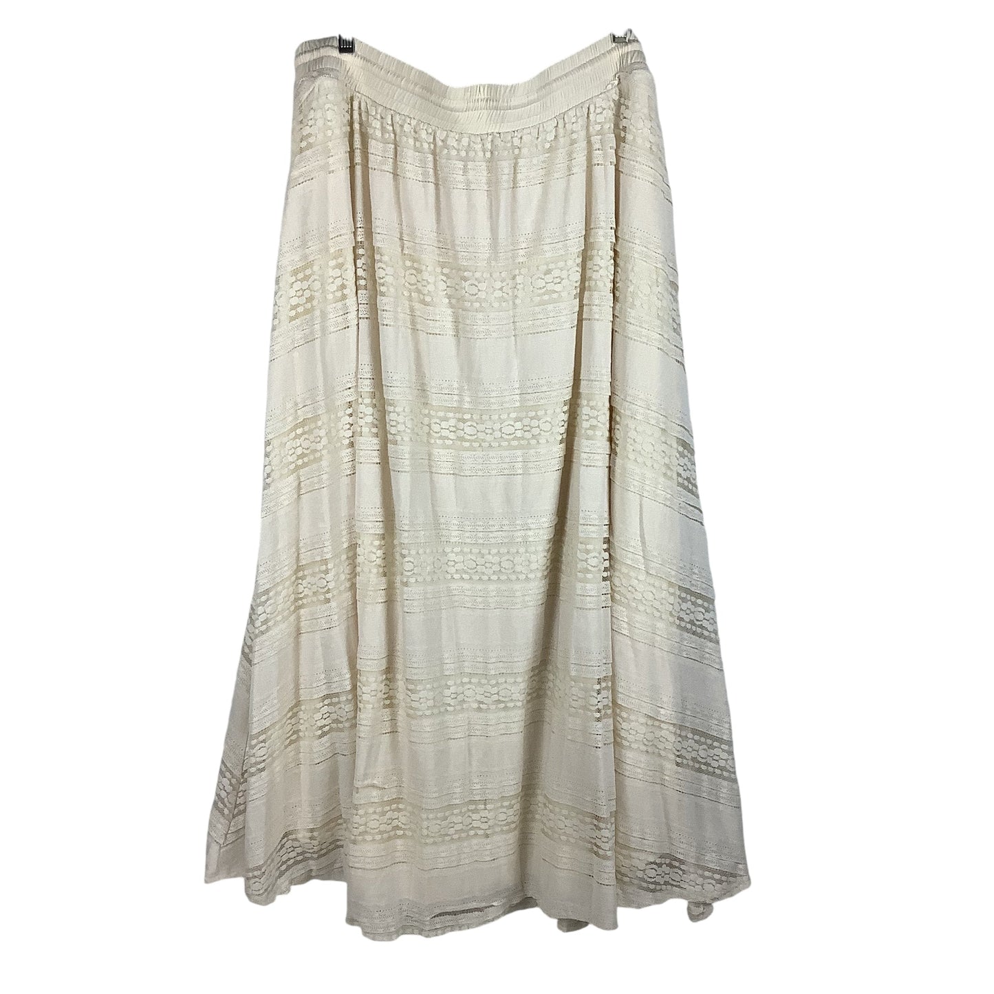 Skirt Maxi By Torrid In Cream, Size: 2x