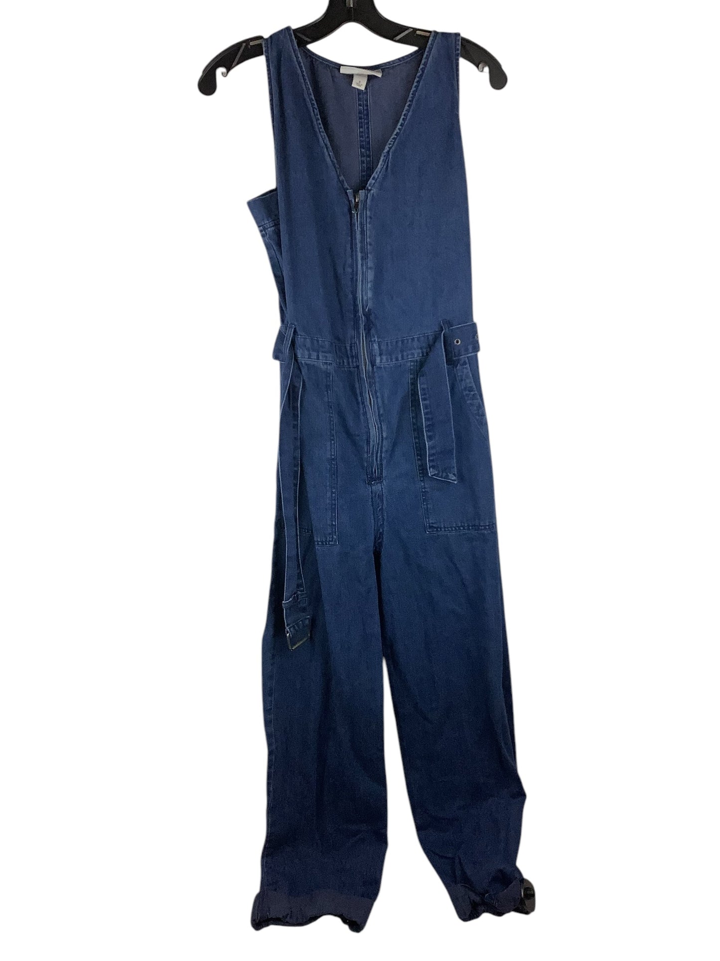 Jumpsuit By Clothes Mentor In Blue Denim, Size: 2