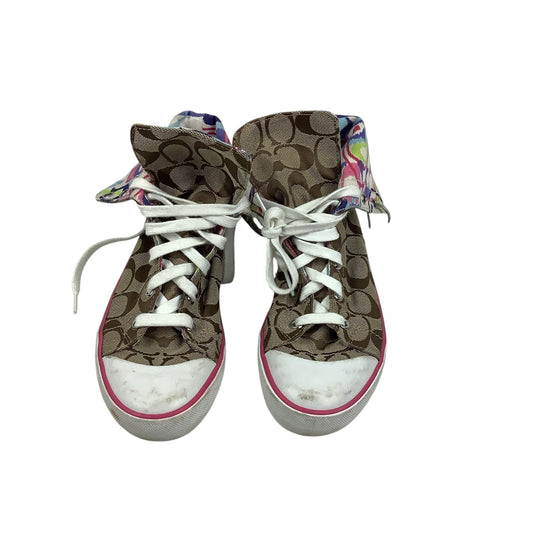 Shoes Designer By Coach In Multi-colored, Size: 6