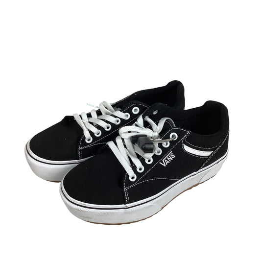 Shoes Sneakers Platform By Vans In Black, Size: 6.5