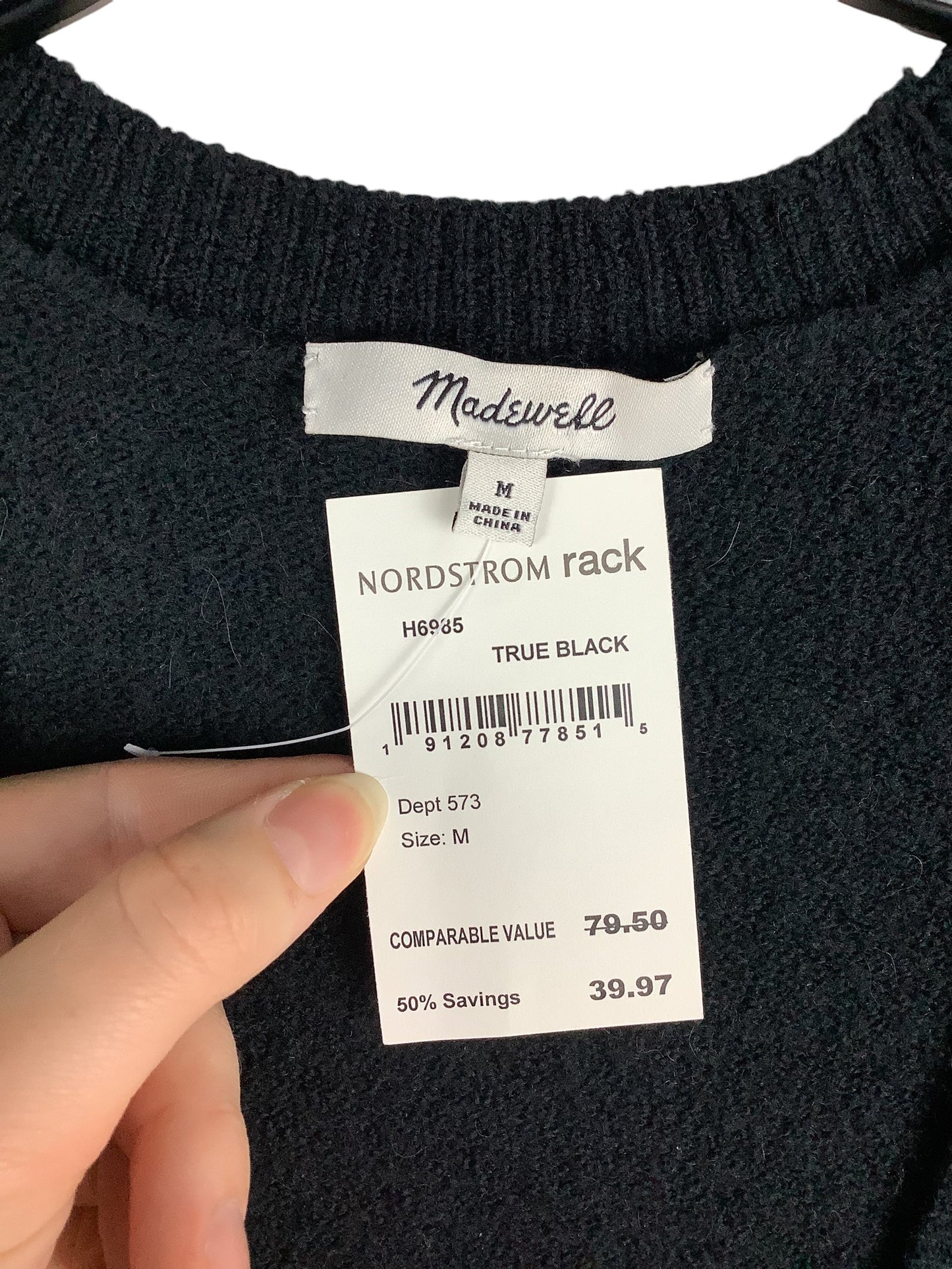 Sweater By Madewell In Black, Size: M