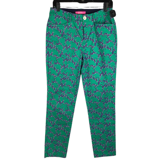 Green Pants Designer Lilly Pulitzer, Size 6