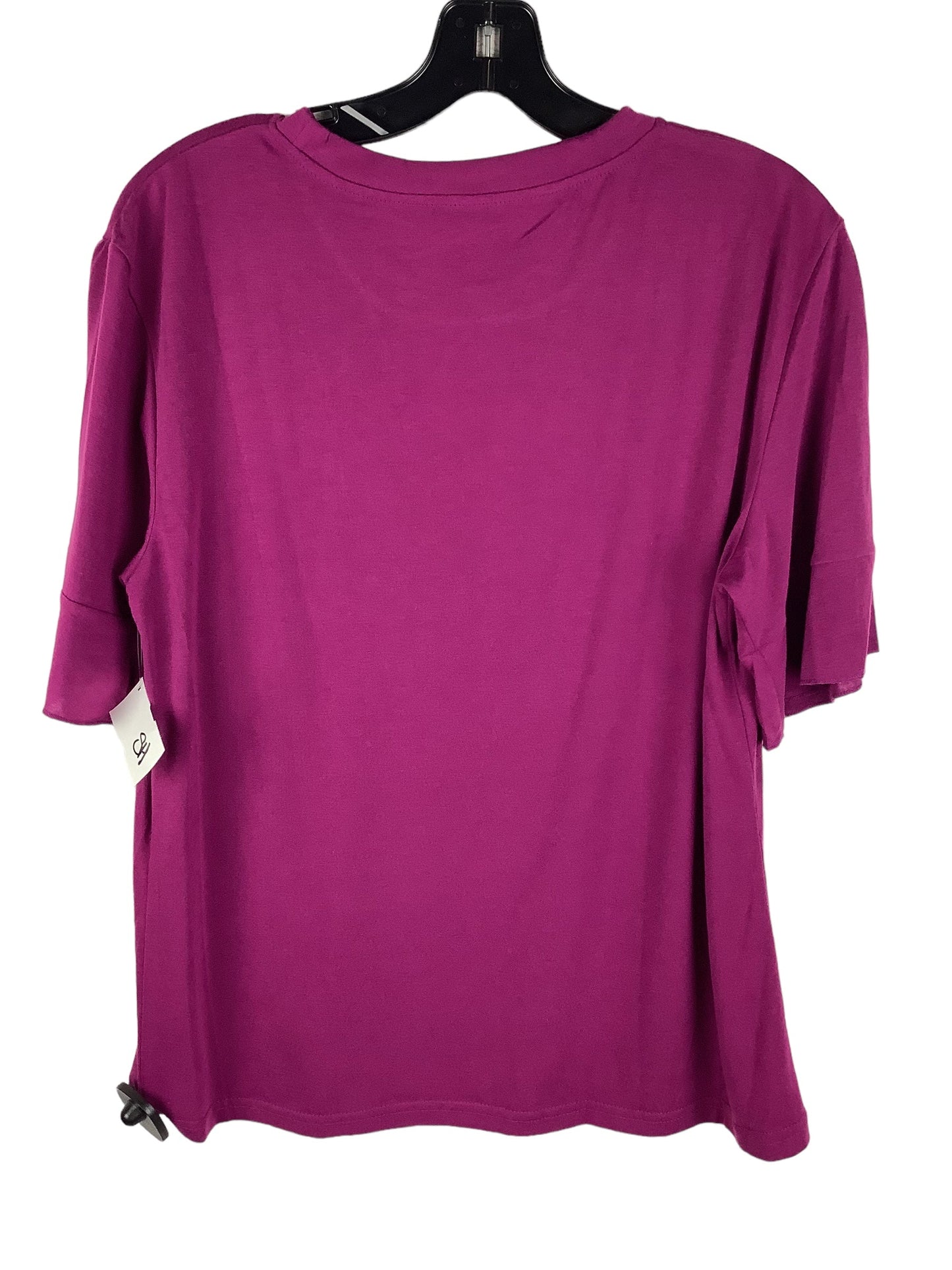 Purple Top Short Sleeve Clothes Mentor, Size M