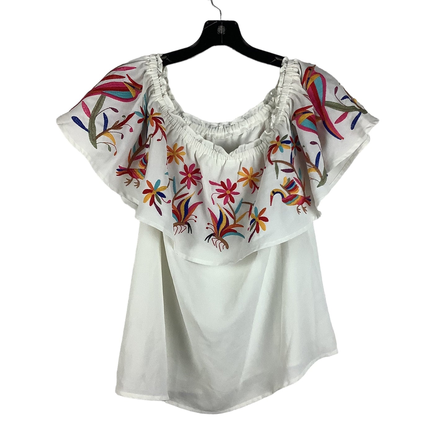 White Top Short Sleeve Entro, Size M