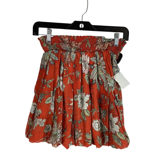 Skirt Mini & Short By Cmb In Orange, Size: S