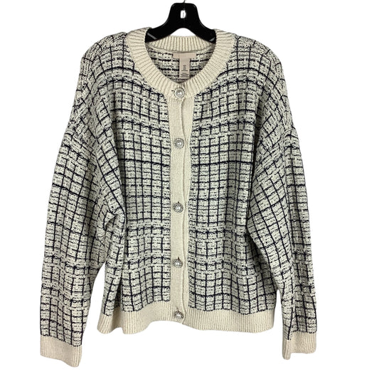 Cardigan By H&m In Cream, Size: L