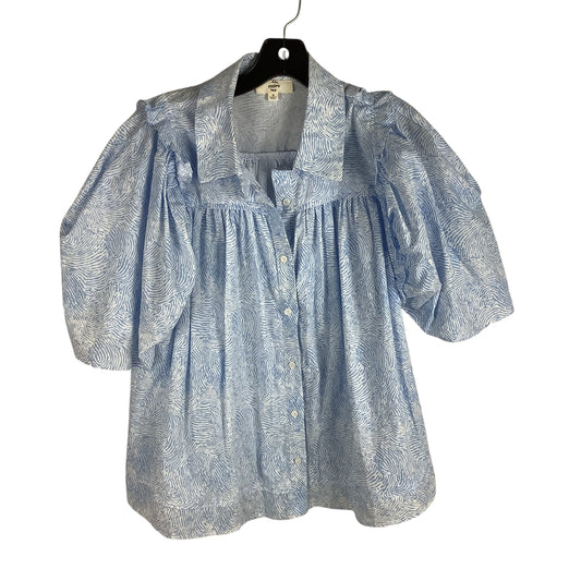 Top Short Sleeve By Entro In Blue, Size: M