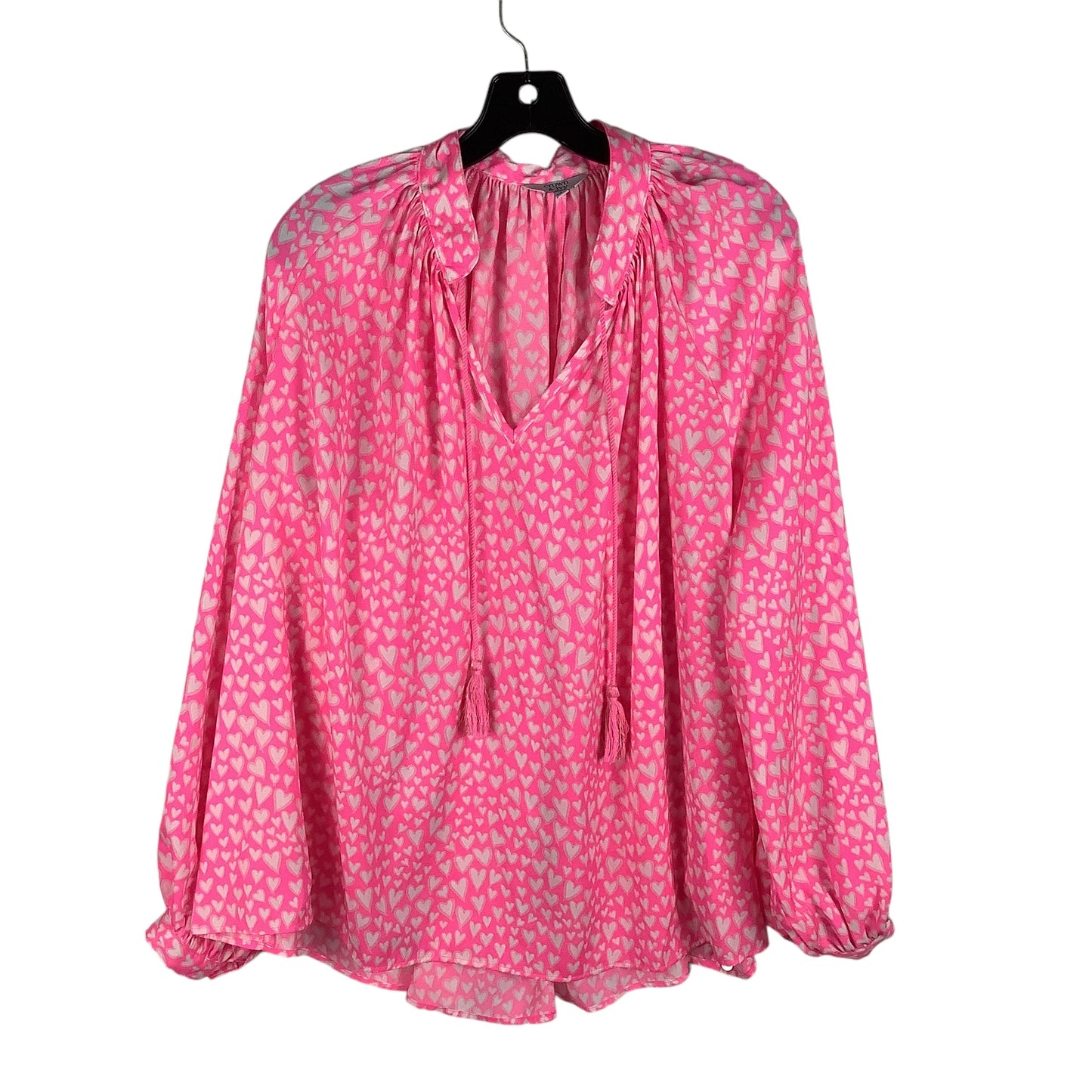 Top Long Sleeve By Crown And Ivy In Pink, Size: L