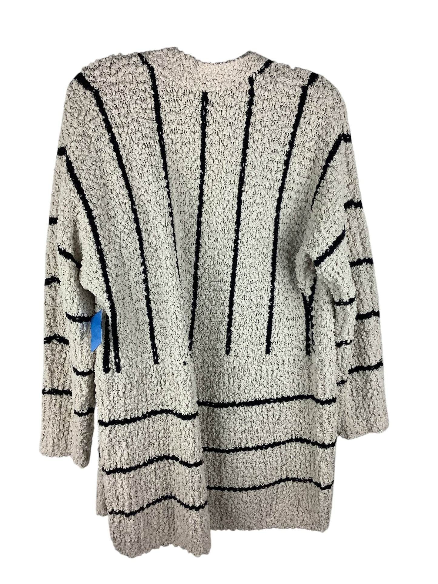 Sweater Cardigan By Bobeau In Striped Pattern, Size: S