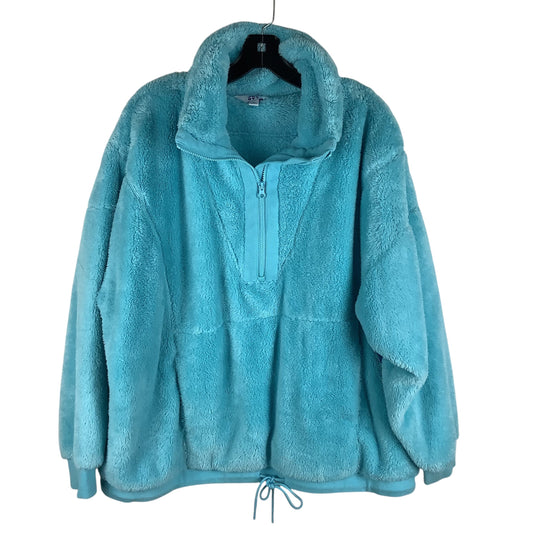 Jacket Faux Fur & Sherpa By Joy Lab In Blue, Size: Xl