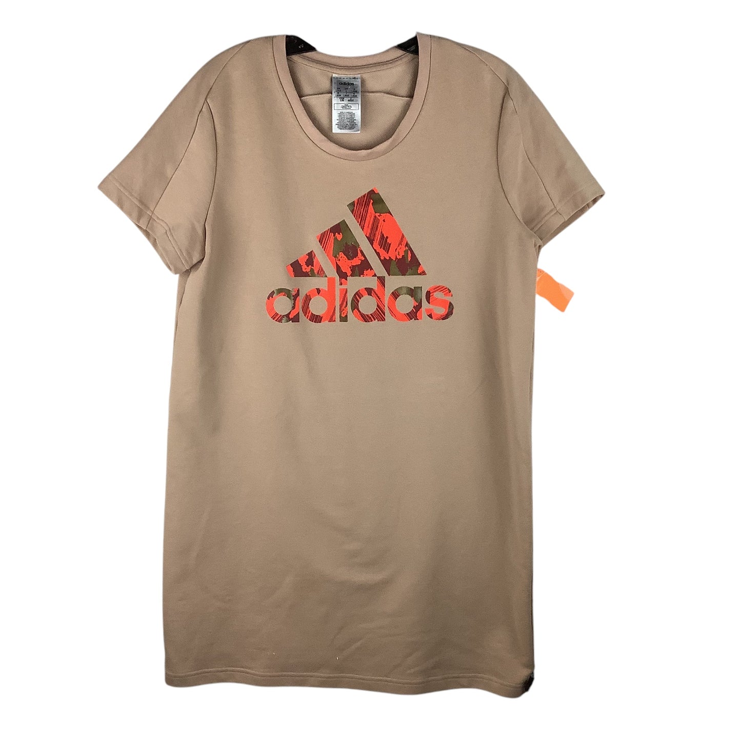 Athletic Dress By Adidas In Tan, Size: L