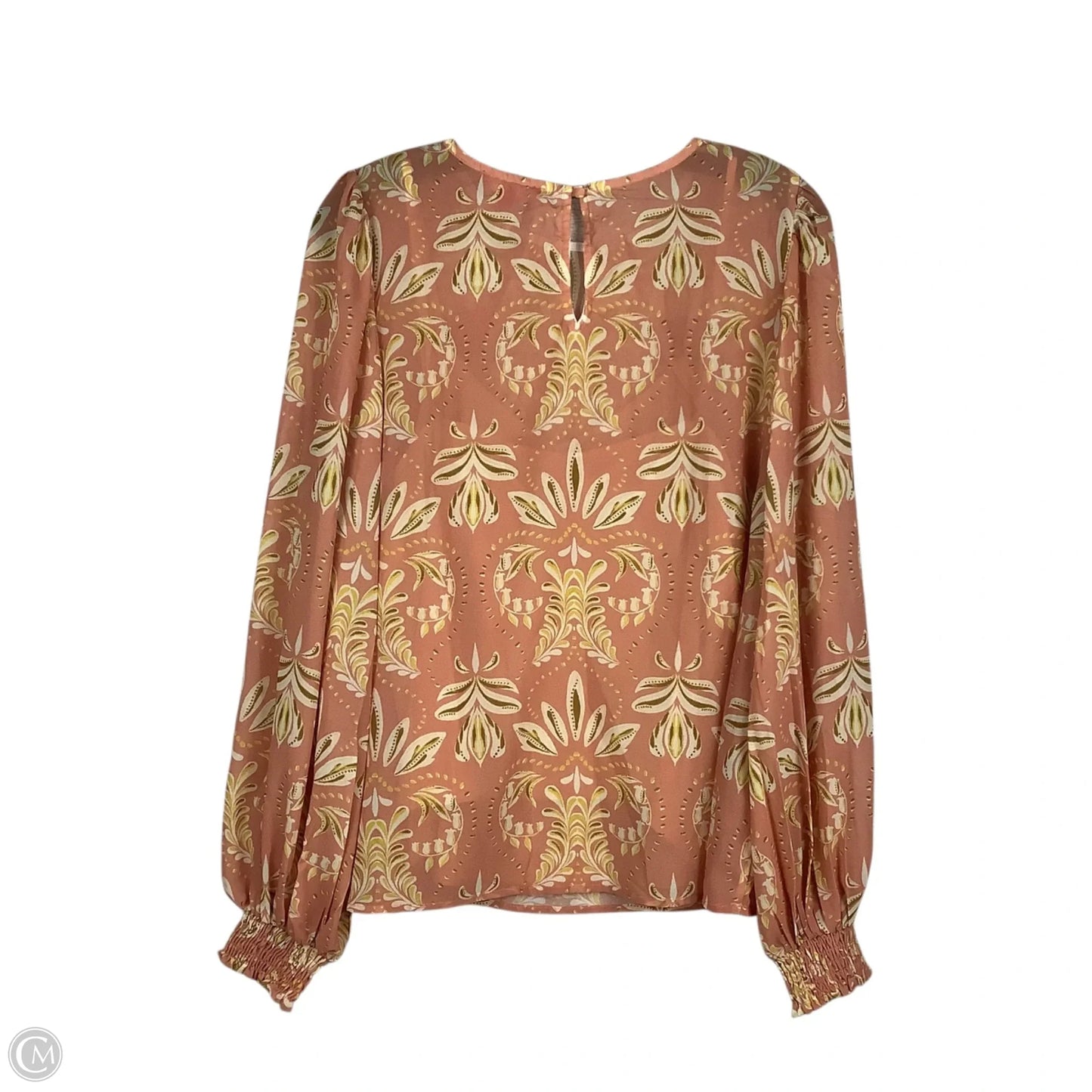 Top Long Sleeve By Flying Tomato In Orange, Size: L
