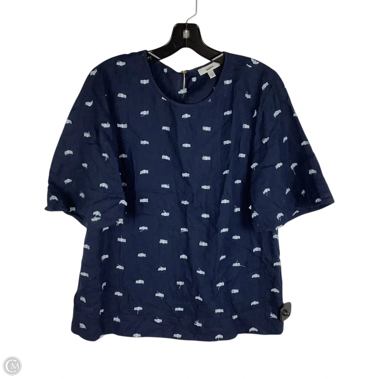 Top Short Sleeve By J. Crew In Navy, Size: 6