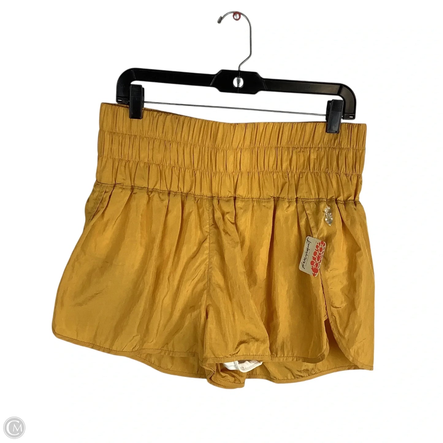 Athletic Shorts By Free People In Yellow, Size: Xl