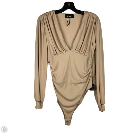 Bodysuit By Cider In Tan, Size: L