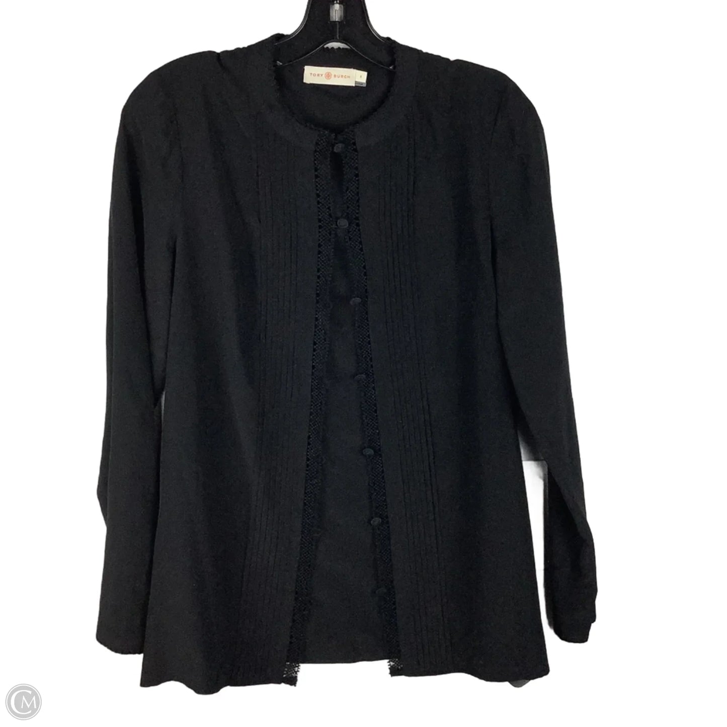 Top Long Sleeve Designer By Tory Burch In Black, Size: 4/S