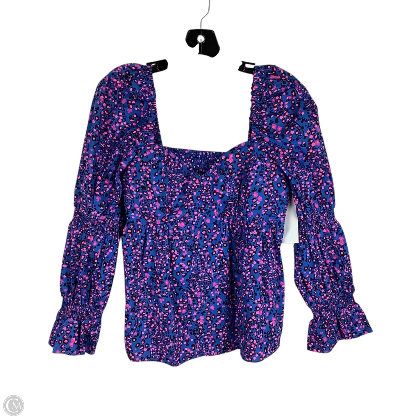 Top Long Sleeve Designer By Lilly Pulitzer In Animal Print, Size: 8