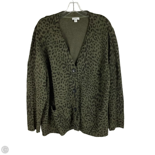 Sweater Cardigan By J. Jill In Green, Size: 2x