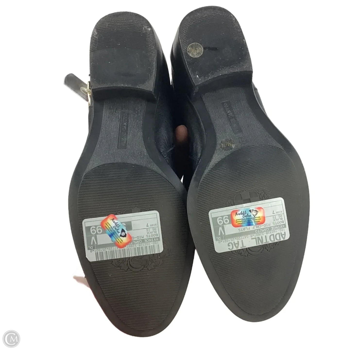 Boots Mid-calf Flats By Vince Camuto In Black, Size: 7