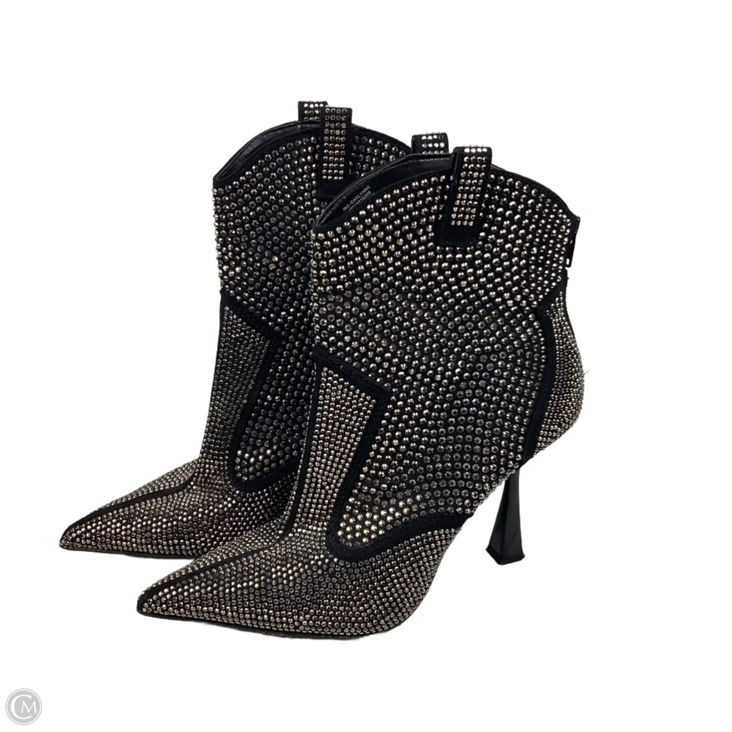 Boots Ankle Heels By Inc In Black, Size: 9