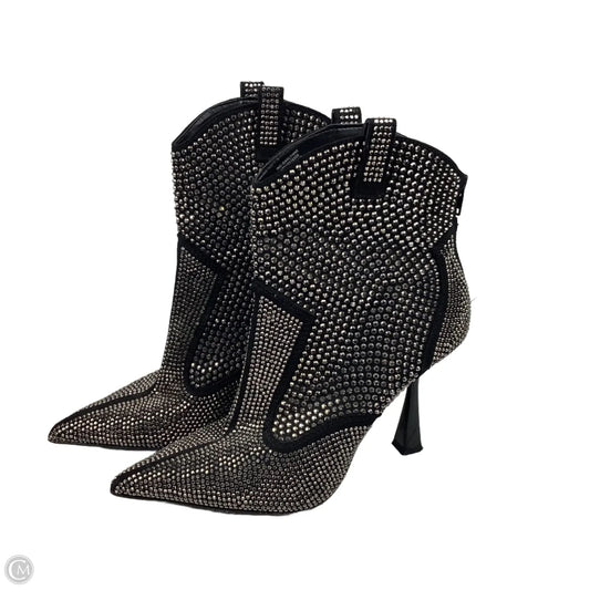 Boots Ankle Heels By Inc In Black, Size: 9