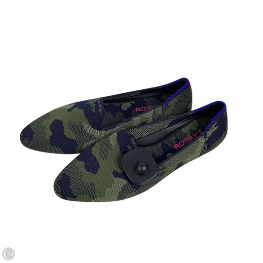 Shoes Flats By Rothys In Camouflage Print, Size: 6