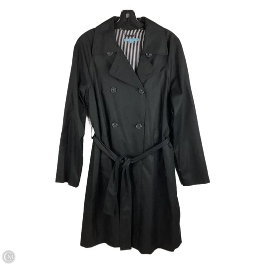 Coat Trench Coat By Antonio Melani In Black, Size: L